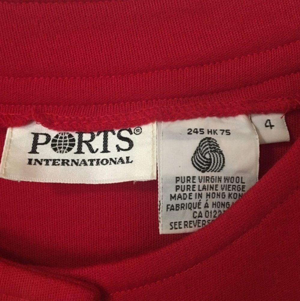 Ports International Bright Red Long Cardigan - Picture 7 of 8